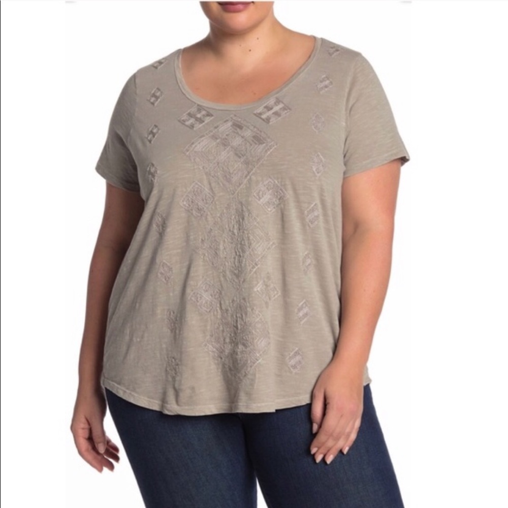 Lucky Brand | Embroidered Novelty T-shirt